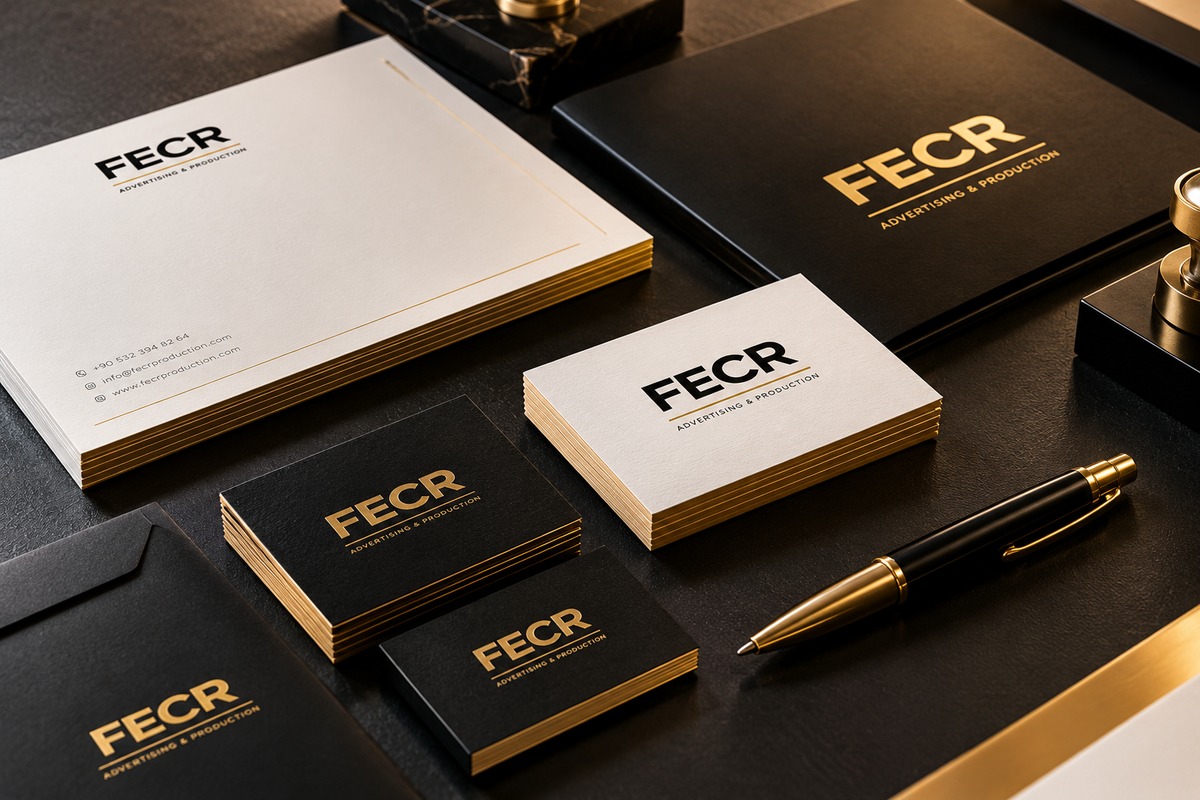 FECR kurumsal kimlik ve basılı materyaller